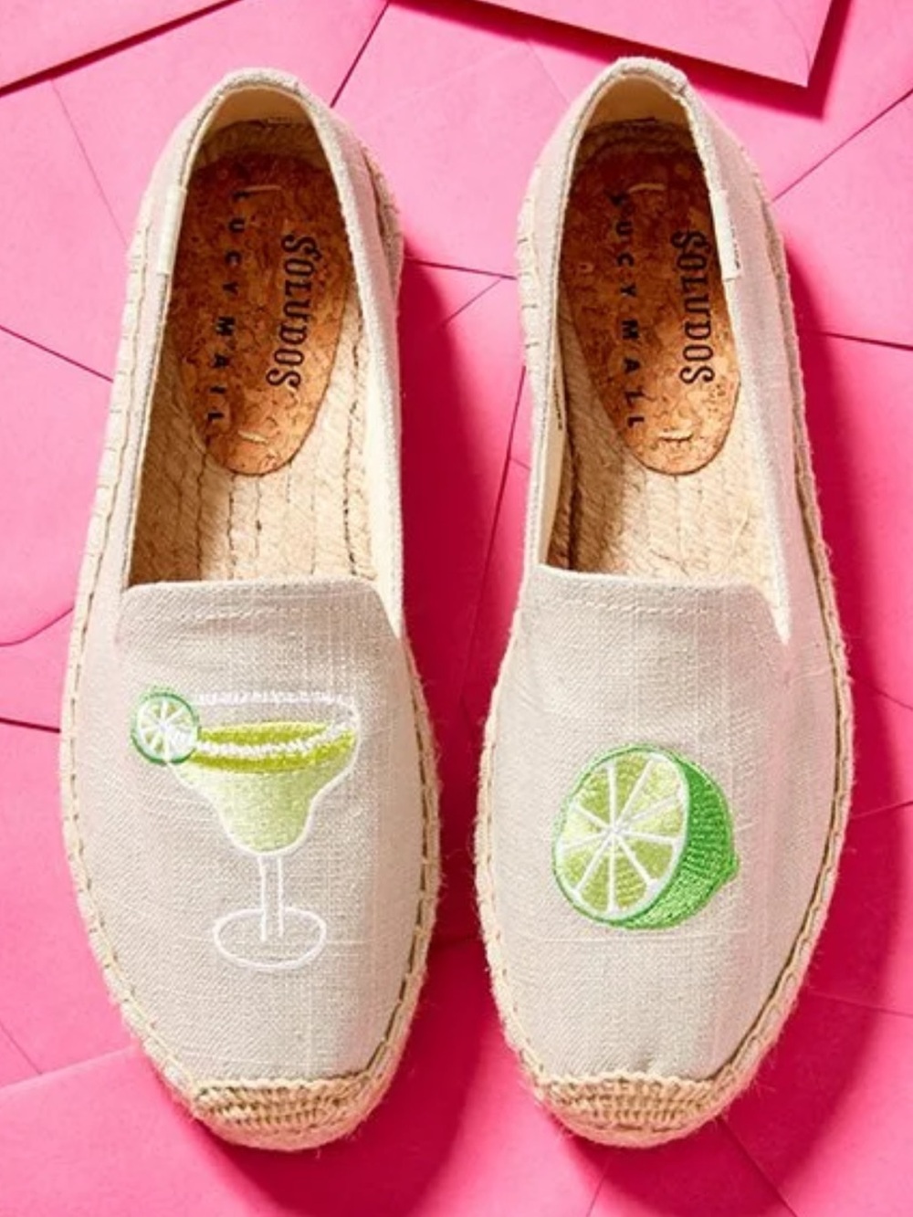 Soludos x Lucy Mail Margarita Platform Smoking Slippers | Size 9.5